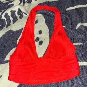 Red Halter Top